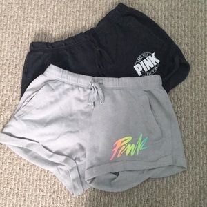 2 Pink Victoria’s Secret Shorts